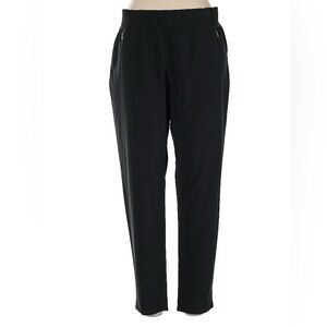 Lilly Pulitzer Luxletic Run Around Pants Large Black UPF 50+ Protection Stretch